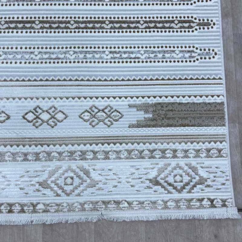 Turkish carpet Rana Turkish 1143A Cream brownsize 150*220