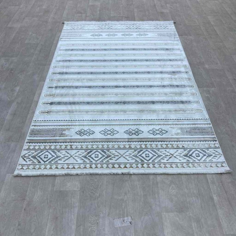 Turkish carpet Rana Turkish 1143A cream gray size 150*220