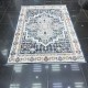 Turkish Bohemian Crystal Carpet DG198A Dark Navy Cream Color Size 200*300