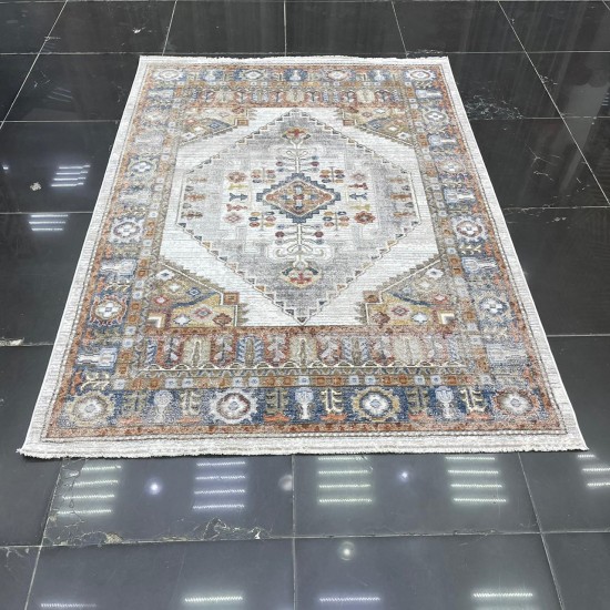 Turkish Bohemian Crystal Carpet OA034A Beige Color Size 100*300