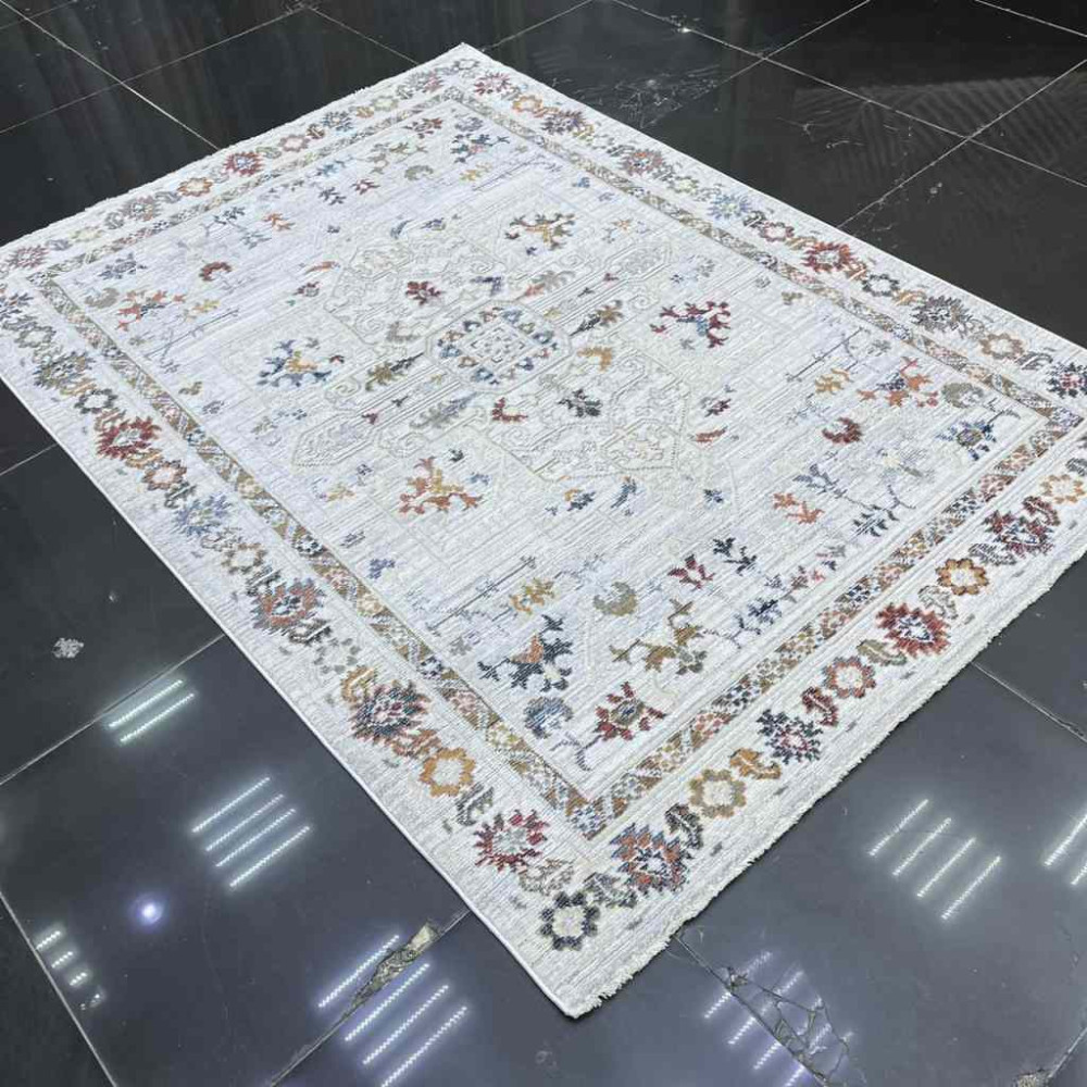 سجاد بوهيمي كريستال تركي DG198A لون كريم كريم مقاس 150*220