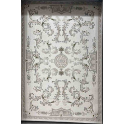 سجاد تركي داليا نقش فرنسي تركي 9769A كريم سيلفر مقاس 50*80