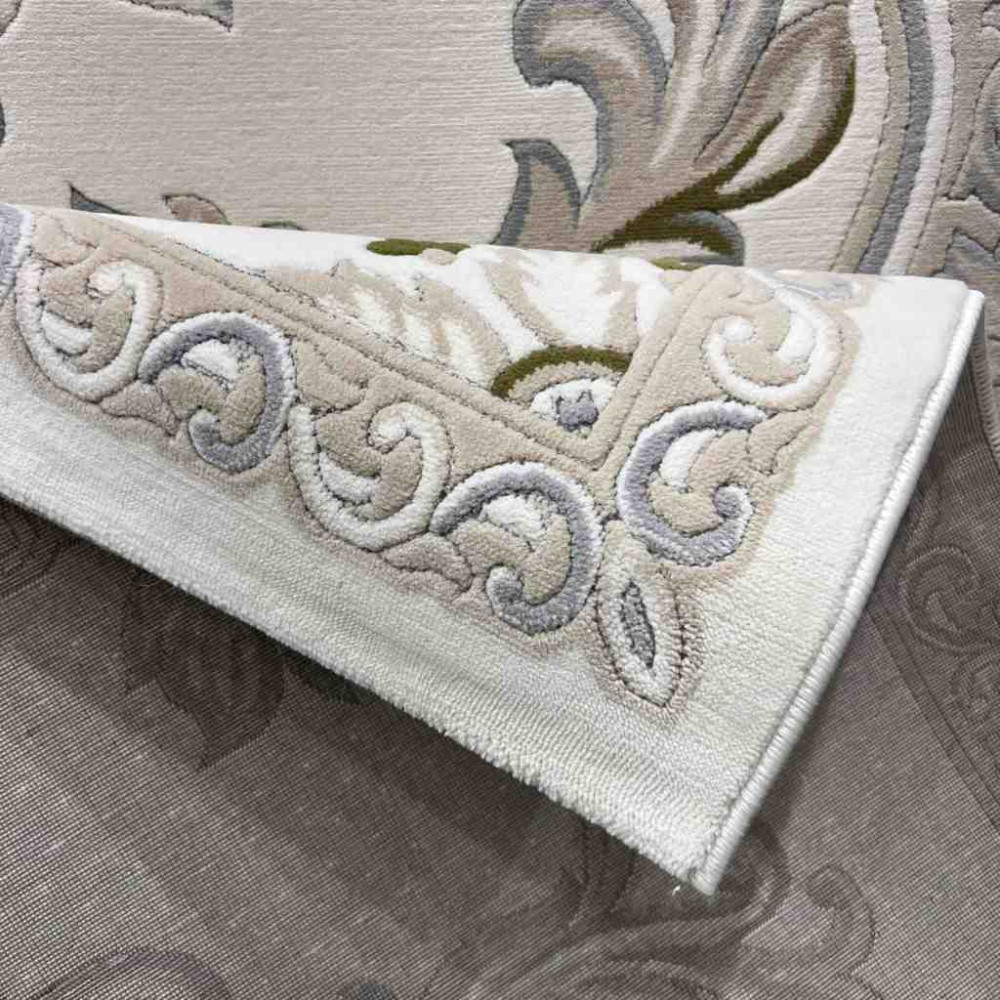 سجاد تركي داليا نقش فرنسي تركي 9769A كريم بيج مقاس 50*80