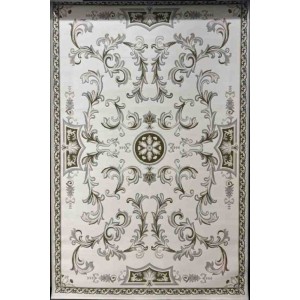 سجاد تركي داليا نقش فرنسي تركي 9769A كريم اخضر مقاس 400*500