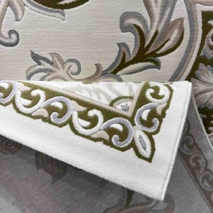 Turkish Dahlia Rug French-Turkish Pattern 9769A Cream green Size 400*500