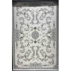 سجاد تركي داليا نقش فرنسي تركي 9769A كريم سيلفر مقاس 400*500