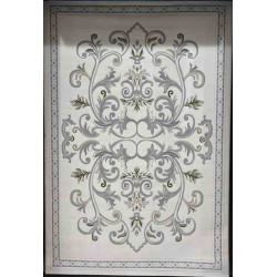 سجاد تركي داليا نقش فرنسي تركي 9771A كريم سيلفر مقاس 100*200