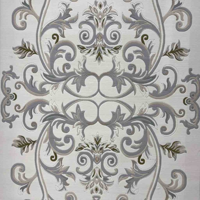 Turkish Dahlia Rug French-Turkish Pattern 9771A Cream Silver Size 50*80