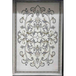 سجاد تركي داليا نقش فرنسي تركي 9771A كريم سماوي مقاس 300*400