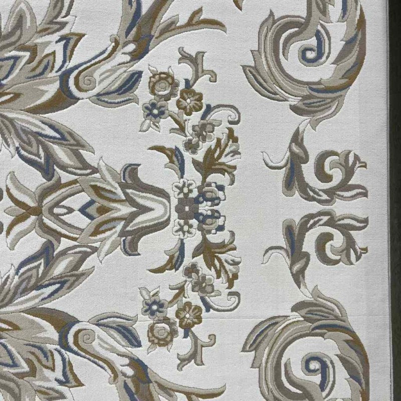 سجاد تركي اناقة نقش فرنسي J941DC كريم بيج مقاس 150*220