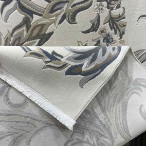 Turkish rug elegant French pattern J941DC cream blue size 50*80
