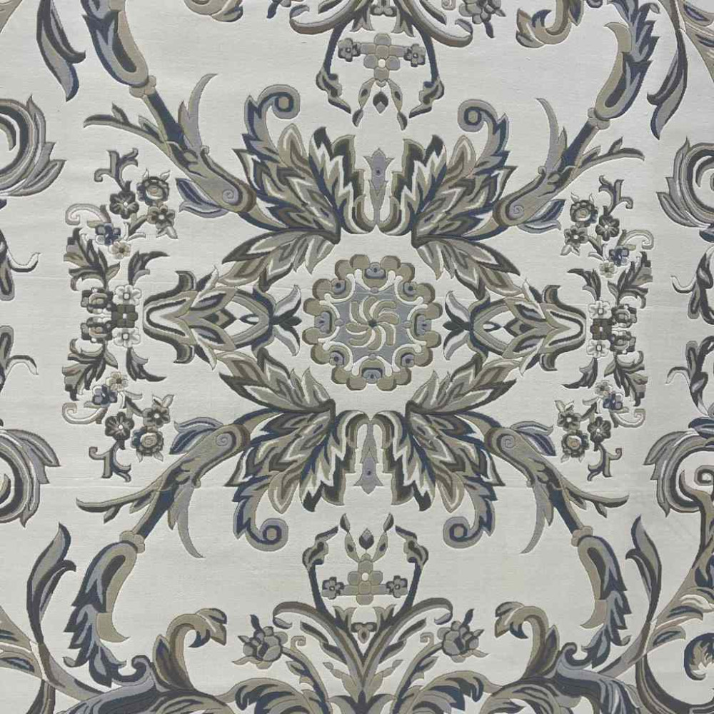 سجاد تركي اناقة نقش فرنسي J941DC كريم سماوي مقاس 100*200