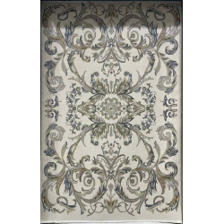 سجاد تركي اناقة نقش فرنسي J941DC كريم رصاصي مقاس  300*400