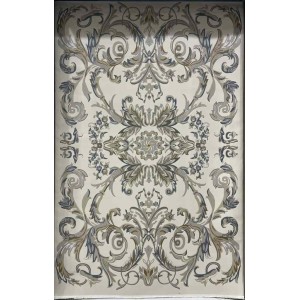 سجاد تركي اناقة نقش فرنسي J941DC كريم رصاصي مقاس  300*400