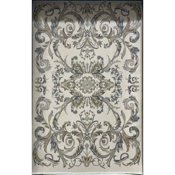 Turkish rug elegant French pattern J941DC cream gray size 250*350