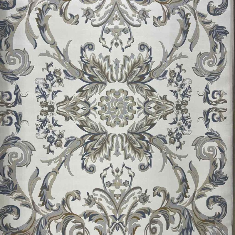 سجاد تركي اناقة نقش فرنسي J941DC كريم رصاصي مقاس 150*220