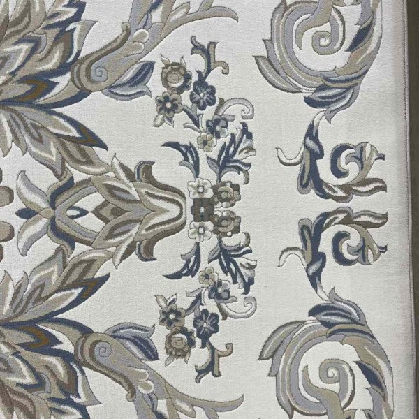 Turkish rug elegant French pattern J941DC cream gray size 250*350