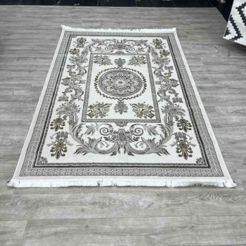 سجاد شرقي اليزا نقش ايراني تركي A6169A بيج غامق كوكين تبلا مقاس 50*80