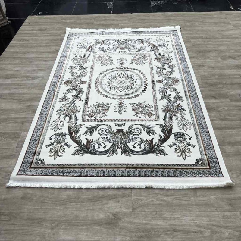 سجاد شرقي اليزا نقش ايراني تركي A6169A كريم توروتكو كريم مقاس 80*150