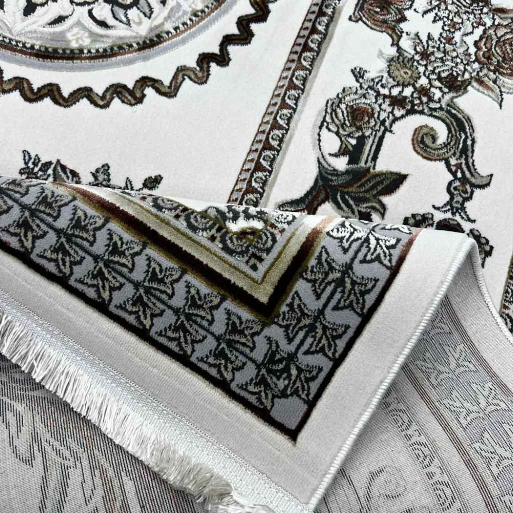 سجاد شرقي اليزا نقش ايراني تركي A6169A كريم توروتكو كريم مقاس 50*80