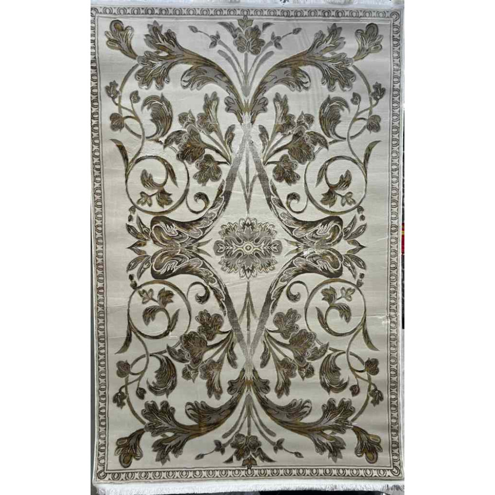 سجاد تركي اليزا نقش فرنسي تركي A6169A بيج كوكن ذهبي مقاس 80*150