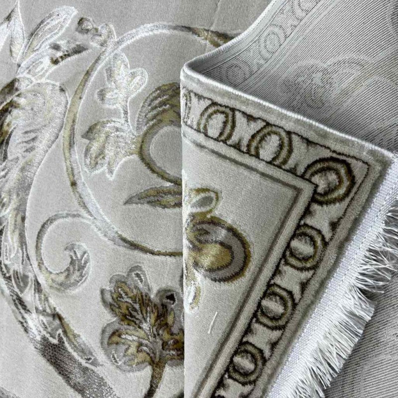 Turkish carpet Eliza French Turkish pattern A6169A Beige Coconut Gold size 300*400
