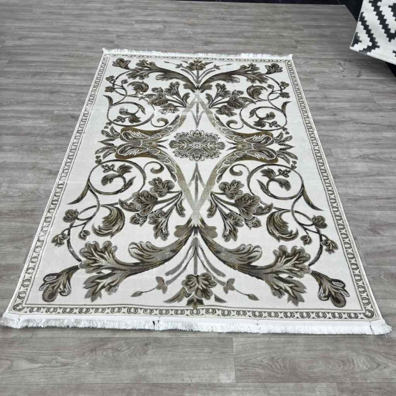 Eliza Oriental Rug Iranian Turkish Pattern A6169A FD Beige Light Blue Size 50*80