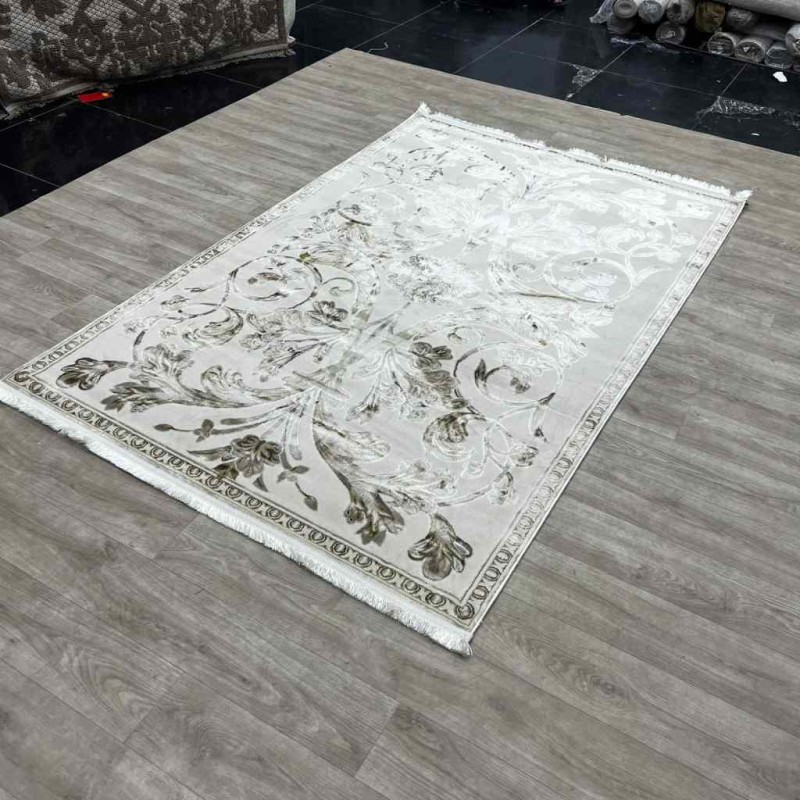 Eliza Oriental Rug Iranian Turkish Pattern A6169A FD Beige Light Blue Size 50*80