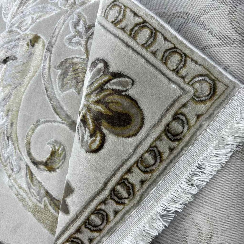 Eliza Oriental Rug Iranian Turkish Pattern A6169A FD Beige Light Blue Size 50*80