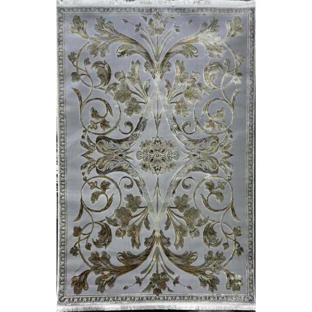سجاد تركي اليزا نقش فرنسي تركي A6169A رصاصي ذهبي مقاس 80*150