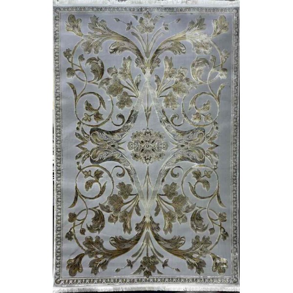 سجاد تركي اليزا نقش فرنسي تركي A6169A رصاصي ذهبي مقاس  50*80