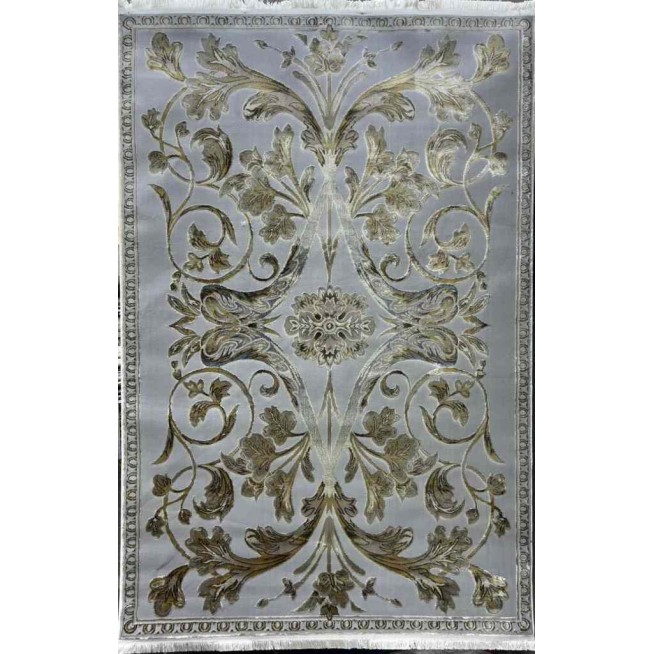 سجاد تركي اليزا نقش فرنسي تركي A6169A رصاصي ذهبي مقاس  50*80