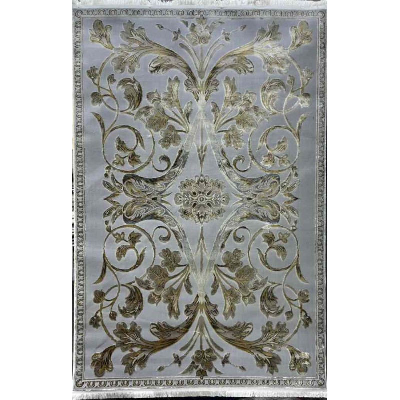Turkish carpet Eliza French Turkish pattern A6169A gray gold size 300*400