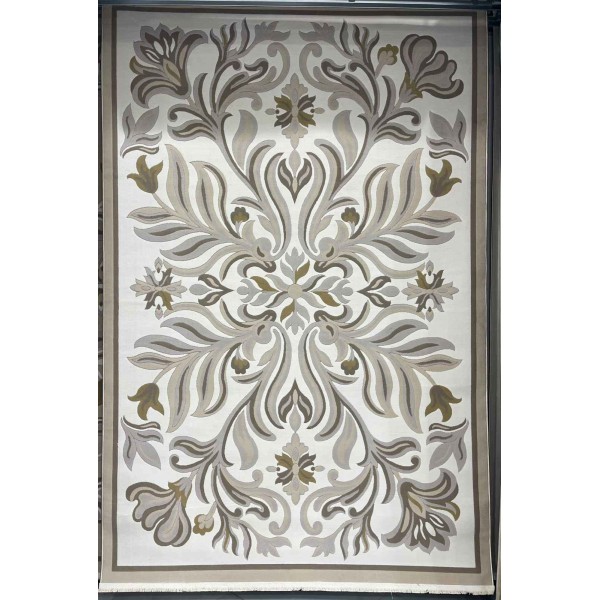 Turkish rug GALA French pattern SRC37A CREAM BROWN size 150*220