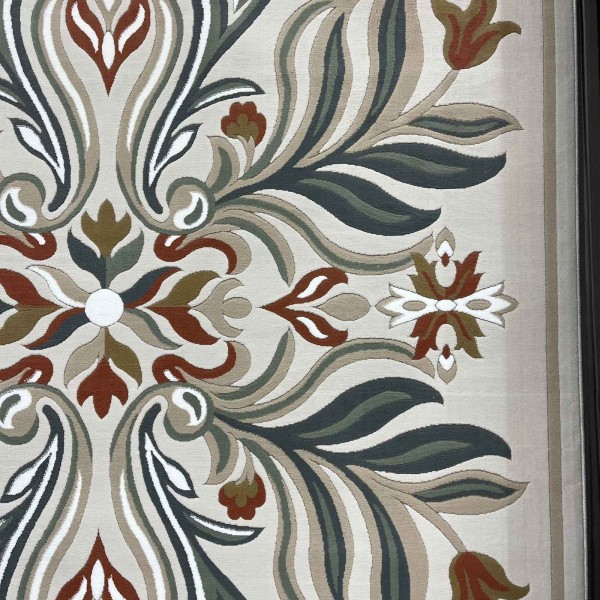 Turkish rug GALA French pattern SRC37A CREAM multi size 80*150