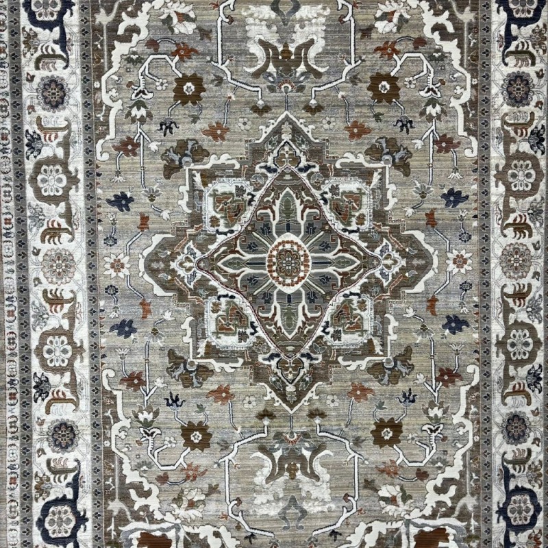 سجاد ليفون بوهيمي تركي M9262 بيج D84929 مقاس 80*150