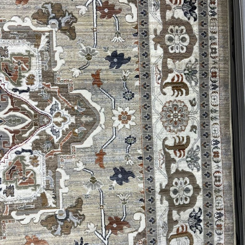 سجاد ليفون بوهيمي تركي M9262 بيج D84929 مقاس 80*150