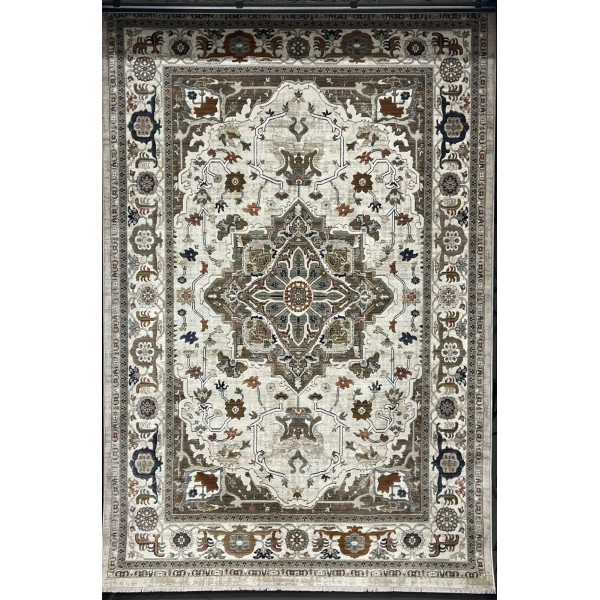 Levon Bohemian Turkish Rug M9262 cream D84424 Size 200*300