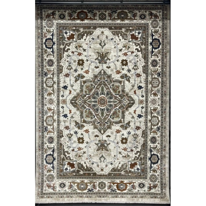 سجاد ليفون بوهيمي تركي M9262 كريم D84424 مقاس 200*300