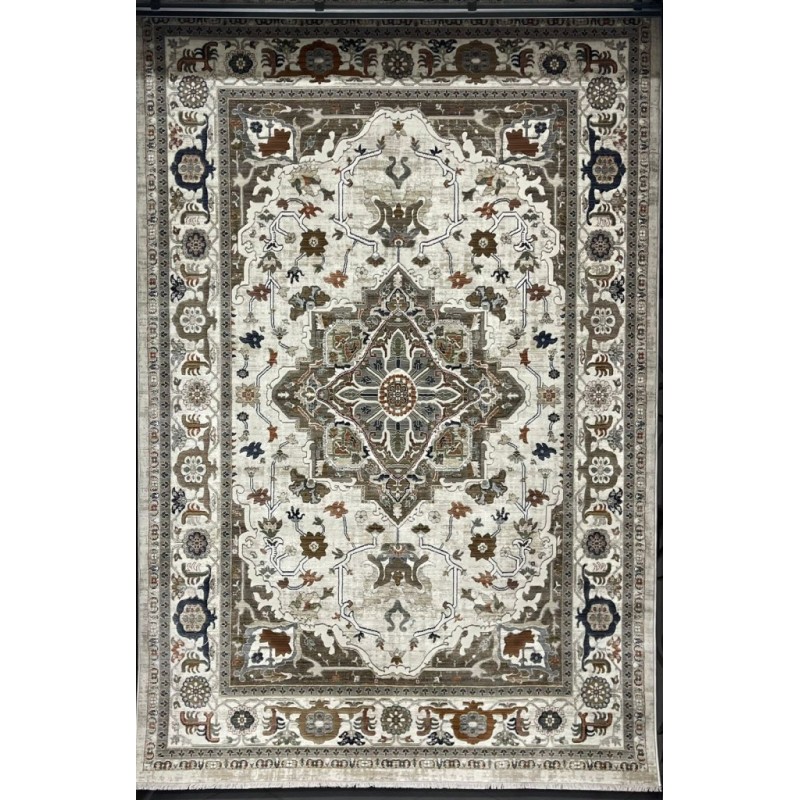 سجاد ليفون بوهيمي تركي M9262 كريم D84424 مقاس 400*500