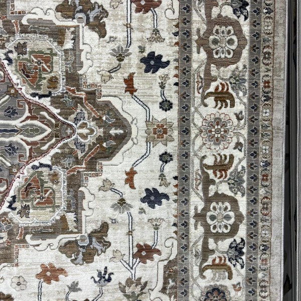 Levon Bohemian Turkish Rug M9262 cream D84424 Size 200*300
