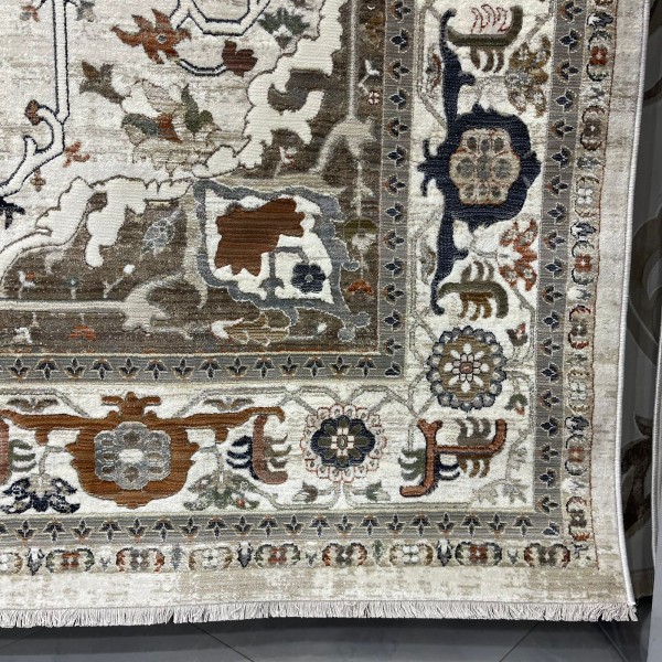 Levon Bohemian Turkish Rug M9262 cream D84424 Size 200*300