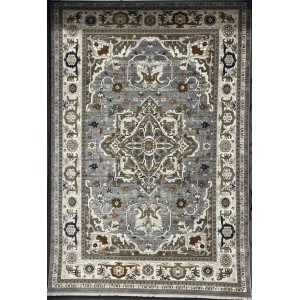 سجاد ليفون بوهيمي تركي M9262 رصاصي D84727 مقاس 80*150