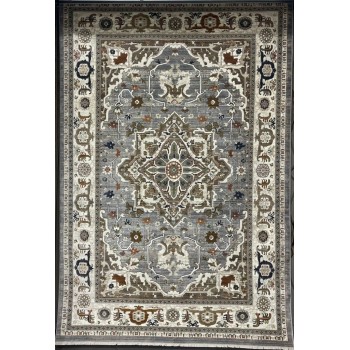 سجاد ليفون بوهيمي تركي M9262 رصاصي D84727 مقاس 80*150