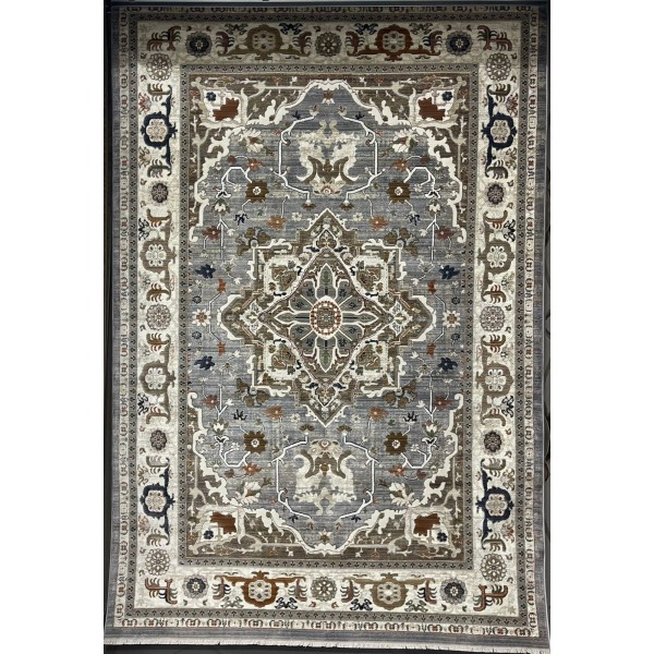 سجاد ليفون بوهيمي تركي M9262 رصاصي D84727 مقاس 150*220