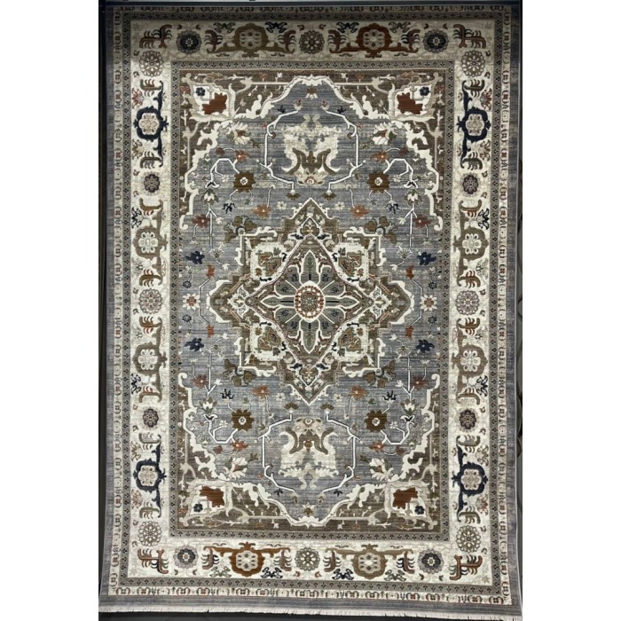 سجاد ليفون بوهيمي تركي M9262 رصاصي D84727 مقاس 100*200