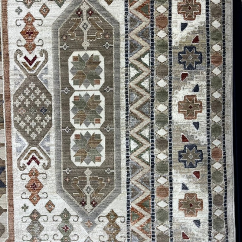 سجاد ليفون بوهيمي تركي L6952 كريم D84494 مقاس 400*500