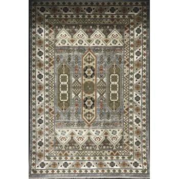 سجاد ليفون بوهيمي تركي L6952 رصاصي D84747 مقاس 80*150