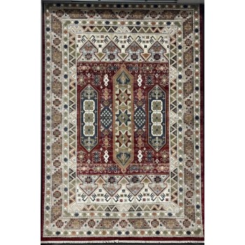 سجاد ليفون بوهيمي تركي L6952 احمر D84X9X مقاس 400*500