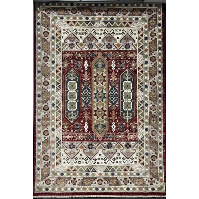 سجاد ليفون بوهيمي تركي L6952 احمر D84X9X مقاس 100*300